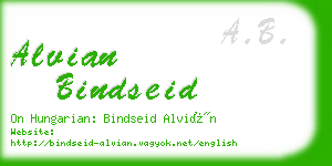 alvian bindseid business card